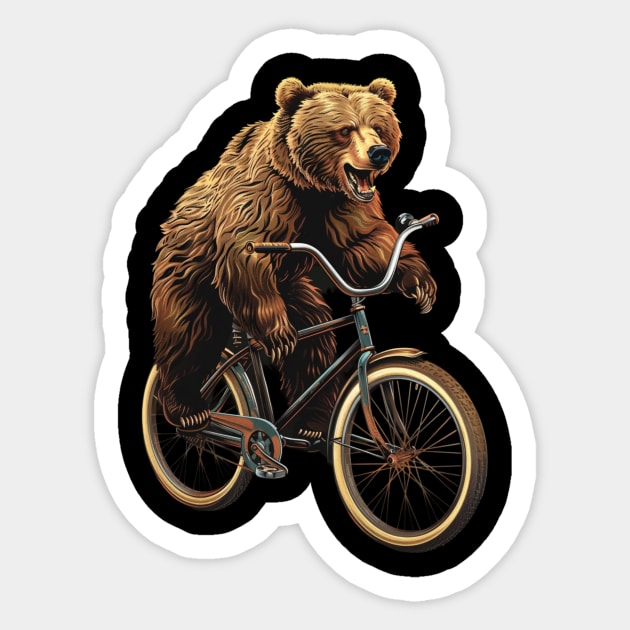 Grizzly Bear Sturdy Silhouettes Sticker by Josephine7